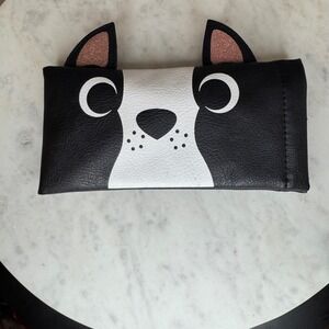 Dog Print Glasses Case Cute Puppy Spectacle Holder Protective Pouch‎